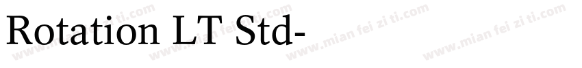 Rotation LT Std字体转换